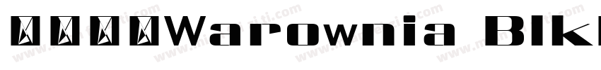 字体全称Warownia BlkEx字体转换